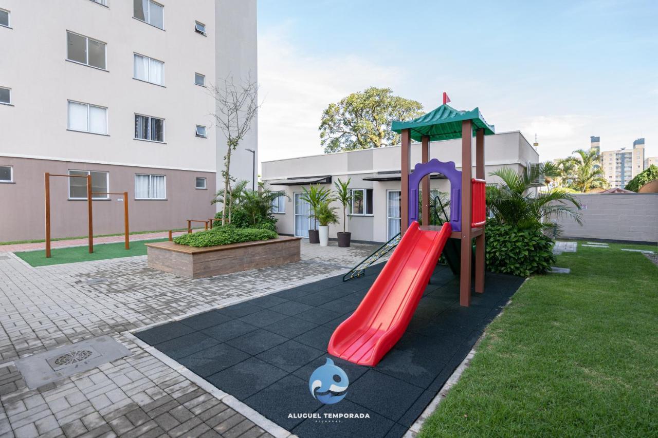 Апартаменты Apartamento 150M Da Praia Com Sacada, Wi-Fi Ar Condicionado, Piscina, Portaria 24H, Playground E Vaga De Garagem Писаррас Экстерьер фото